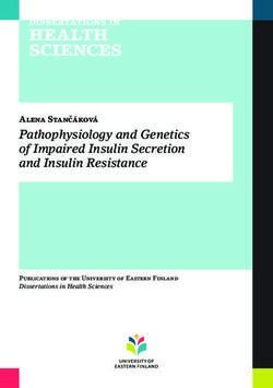 Pathophysiology and Genetics of Impaired Insulin Secretion and Insulin Resistance - Alena Stanc&aacute;kov&aacute;