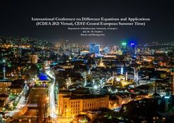 International Conference on Difference Equations and Applications (ICDEA 2021 Virtual, CEST-Central European Summer Time) - Department of ...