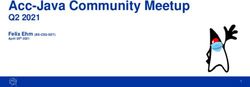Acc-Java Community Meetup - Q2 2021 Felix Ehm (BE-CSS-SET) - CERN Indico
