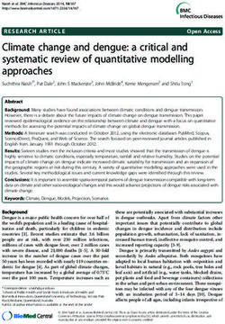 Climate change and dengue: a critical and systematic review of quantitative modelling approaches
