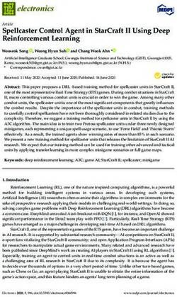 Spellcaster Control Agent in StarCraft II Using Deep Reinforcement Learning - electronics