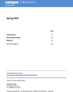 Spring 2019 - Campus Verlag