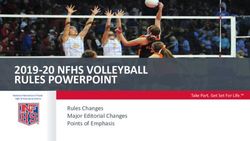 2019-20 NFHS VOLLEYBALL RULES POWERPOINT - Rules Changes Major Editorial Changes Points of Emphasis - Ngin