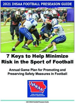 7 Keys to Help Minimize Risk in the Sport of Football - 2021 IHSAA ...