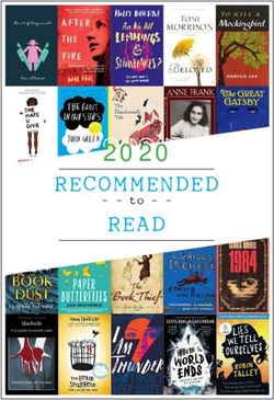 RECOMMENDED READ 2020 - Whitley Bay High School
