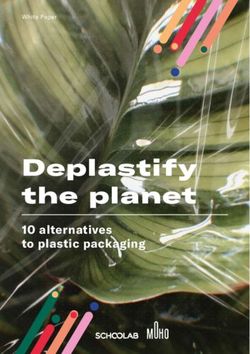 Deplastify the planet - 10 alternatives to plastic packaging - White Paper - Schoolab