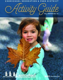 Activity Guide FALL/WINTER 2021-22 - /CarmichaelRec