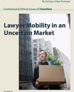 Lawyer Mobility in an Uncertain Market - Contractual & Ethical Issues of Transition