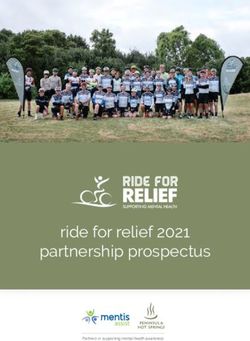 Ride for relief 2021 partnership prospectus - Partners in supporting mental health awareness - Peninsula Hot Springs