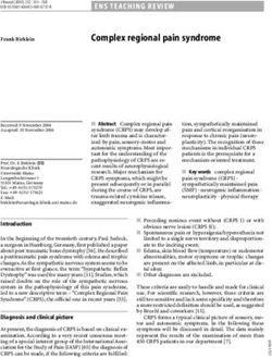 Complex regional pain syndrome - ENS TEACHING REVIEW - HML Chiropractic ...