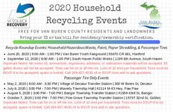 2020 Household Recycling Events