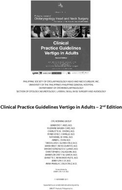 Clinical Practice Guidelines Vertigo in Adults - 2nd Edition