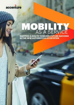 MOBILITY AS A SERVICE - MAPPING A ROUTE TOWARDS FUTURE SUCCESS IN THE NEW AUTOMOTIVE ECOSYSTEM