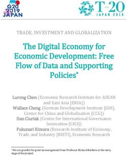 The Digital Economy for Economic Development: Free Flow of Data and Supporting Policies* - T20 Japan 2019
