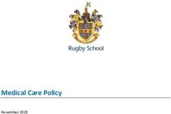 Medical Care Policy - Rugby School