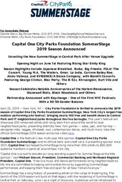CAPITAL ONE CITY PARKS FOUNDATION SUMMERSTAGE 2019 SEASON ANNOUNCED