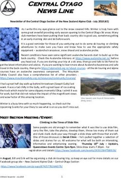 Central Otago News Line - NZ Alpine Club