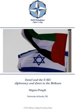 Israel and the UAE: diplomacy and dates in the Balkans Migena Pengili - University of Leeds, UK - Nato ...