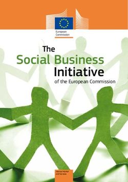Social Business Initiative - The of the European Commission