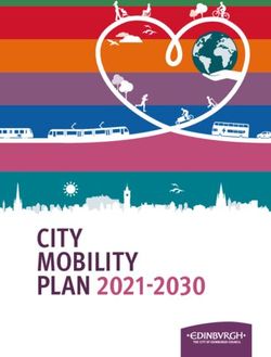 CITY MOBILITY PLAN 2021-2030 - The Edinburgh Reporter