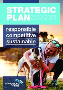 STRATEGIC PLAN2018-2021 responsible competitive sustainable - Greyhound Racing NSW
