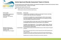 Autism Spectrum Disorder Assessment Teams in Victoria