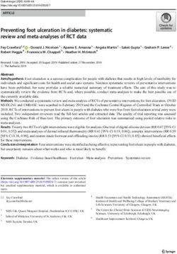 Preventing foot ulceration in diabetes: systematic review and meta-analyses of RCT data - St Andrews Research ...