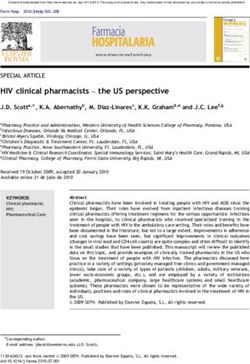 HIV clinical pharmacists - the US perspective