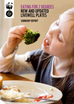 EATING FOR 2 DEGREES NEW AND UPDATED LIVEWELL PLATES - SUMMARY REPORT - WWF