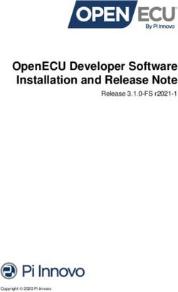 OpenECU Developer Software Installation and Release Note - Release 3.1.0-FS r2021-1