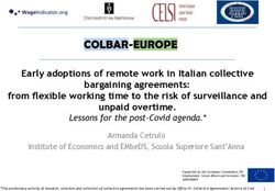 Early adoptions of remote work in Italian collective bargaining agreements: from flexible working time to the risk of surveillance and unpaid ...
