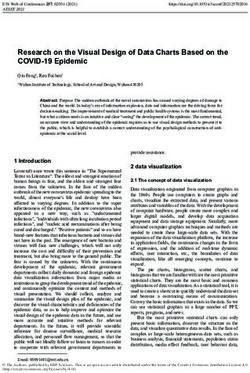 Research on the Visual Design of Data Charts Based on the COVID-19 Epidemic