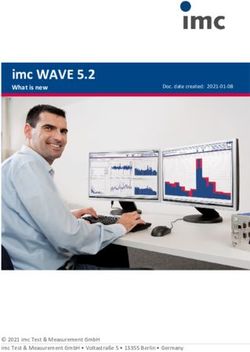 IMC WAVE 5.2 WHAT IS NEW - 2021 IMC TEST & MEASUREMENT GMBH IMC TEST & MEASUREMENT GMBH VOLTASTRAßE 5 13355 BERLIN GERMANY