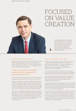 FOCUSED ON VALUE CREATION - Imperial Brands