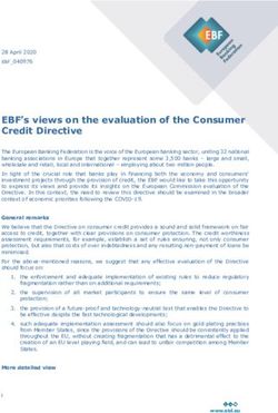 EBF's views on the evaluation of the Consumer Credit Directive