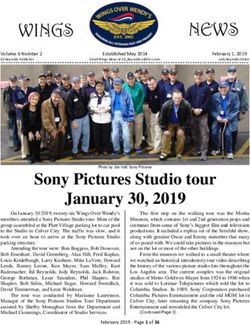 Sony Pictures Studio tour January 30, 2019 - WINGS OVER WENDYS