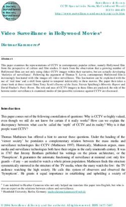 Video Surveillance in Hollywood Movies