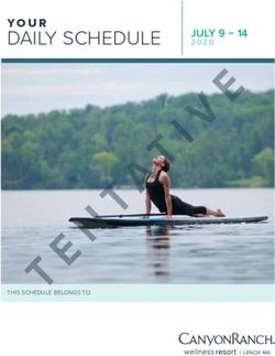 DAILY SCHEDULE JULY 9 14 - Canyon Ranch