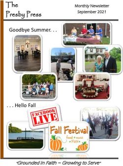 The Presby Press Goodbye Summer . Hello Fall - "Grounded in Faith Growing to Serve" - Seneca Presbyterian Church
