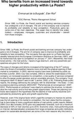 Who benefits from an increased trend towards higher productivity within La Poste?