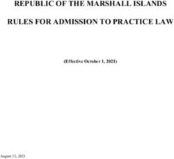 REPUBLIC OF THE MARSHALL ISLANDS RULES FOR ADMISSION TO PRACTICE LAW - (Effective October 1, 2021)
