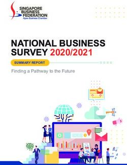 NATIONAL BUSINESS SURVEY 2020/2021 - Finding a Pathway to the Future SUMMARY REPORT - Singapore Business Federation