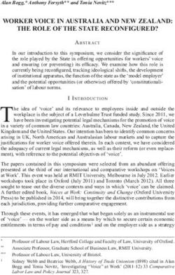 WORKER VOICE IN AUSTRALIA AND NEW ZEALAND: THE ROLE OF THE STATE RECONFIGURED?