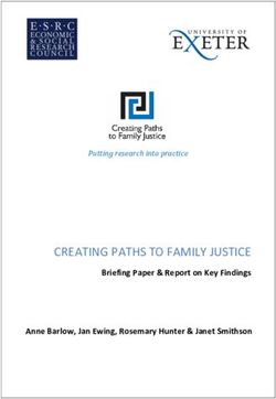 CREATING PATHS TO FAMILY JUSTICE - Briefing Paper & Report on Key Findings Anne Barlow, Jan Ewing, Rosemary Hunter & Janet Smithson - Family ...