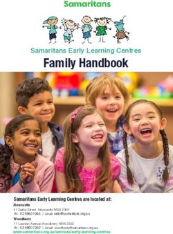 Family Handbook Samaritans Early Learning Centres