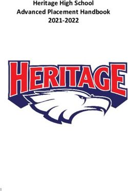 Heritage High School Advanced Placement Handbook 2021-2022