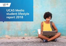 UCAS Media student lifestyle report 2018