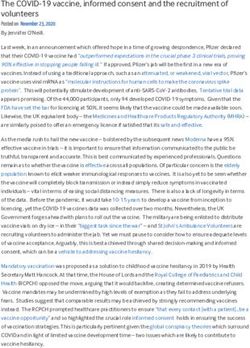 The COVID-19 vaccine, informed consent and the recruitment of volunteers