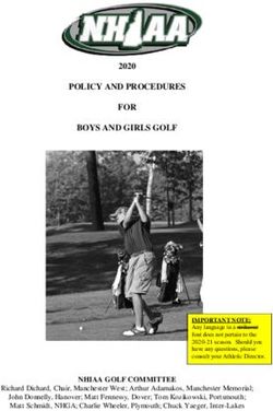 POLICY AND PROCEDURES BOYS AND GIRLS GOLF