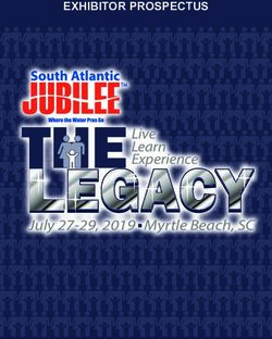 Live Learn Experience July 27-29, 2019 Myrtle Beach, SC - EXHIBITOR PROSPECTUS